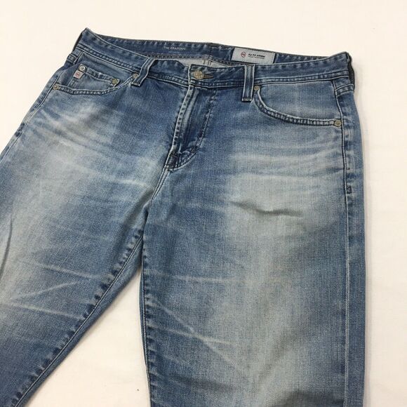 AG ADRIANO GOLDSCHMIED Graduate Jeans Women 33x26 Fray Ankle Light Wash Blue - Picture 5 of 16